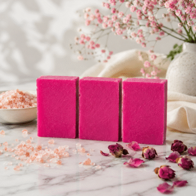 Pink Scrub handmade soap bar
