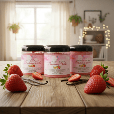 Strawberry Vanilla scrub