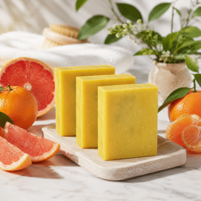 Tangerine Grapefruit handmade soap bar