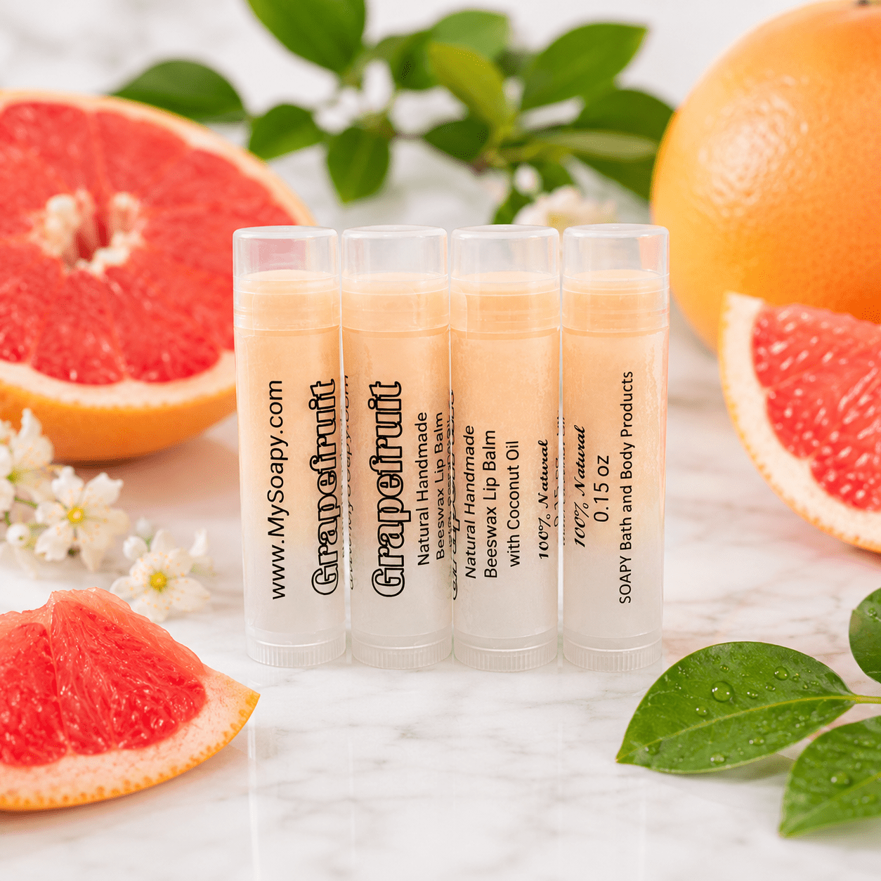 Grapefruit lip balm