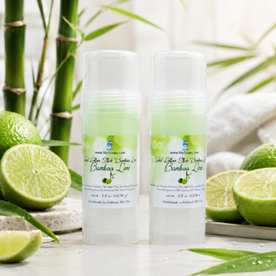 Bamboo Lime solid lotion stick
