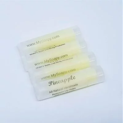 Natural Beeswax Lip Balm "Pineapple"