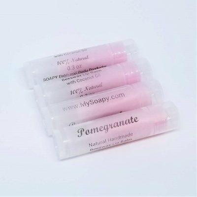 Natural Beeswax Lip Balm "Pomegranate"