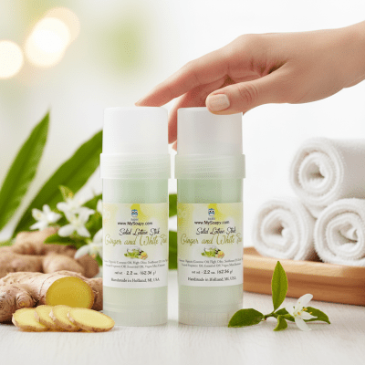 solid lotion Ginger and white tea