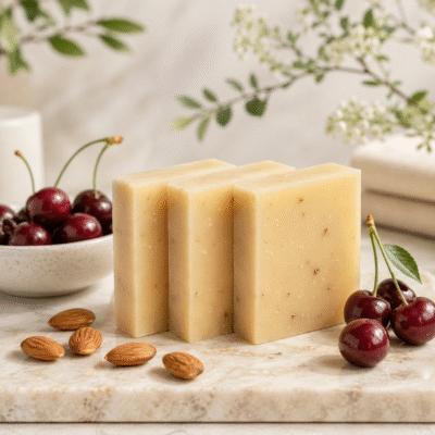 Cherry Almonds handmade soap bars