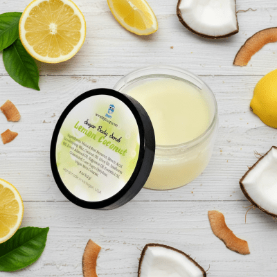 Lemon Coconut sugar scrub 4 oz