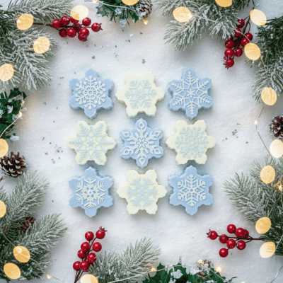 Snowflakes soap bar