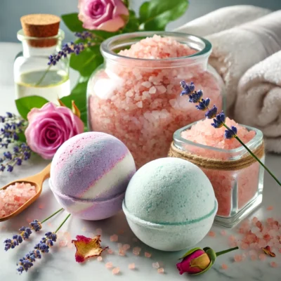 Organic Bath Bombs and Salts