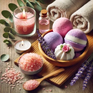 Organic Bath Bombs and Salts