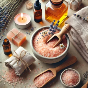 essential oil infused bath salts