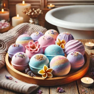Aromatherapy bath bombs for relaxation 