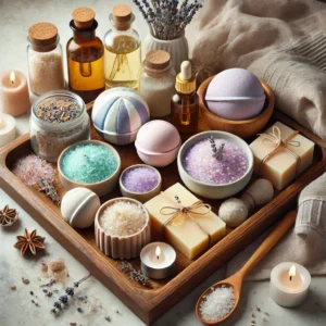 Aromatherapy bath bombs for relaxation