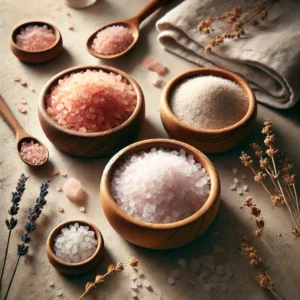 Luxury bath salts for stress relief