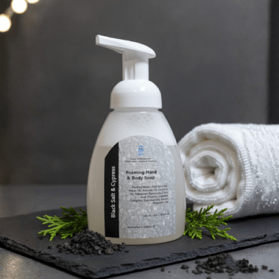 foaming soap Black salt and Cypress
