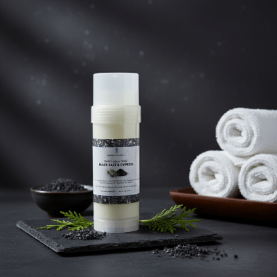 solid lotion Black Salt and Cypress