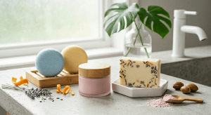 Waterless bath and body products