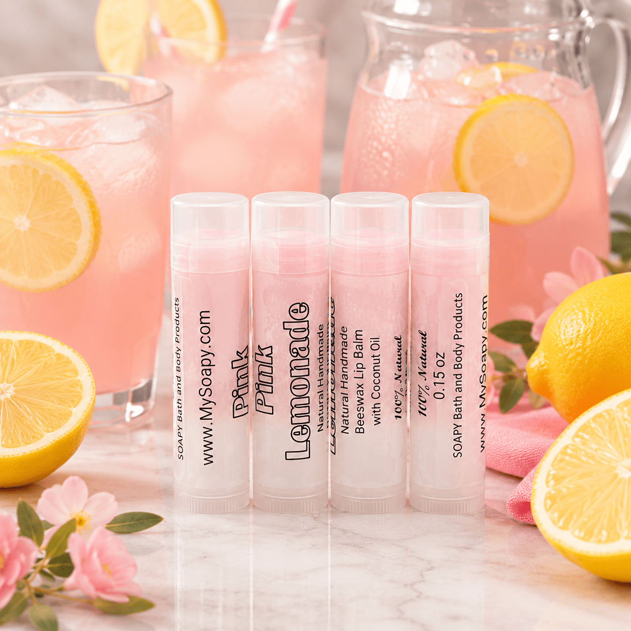 Pink Lemonade lip balms